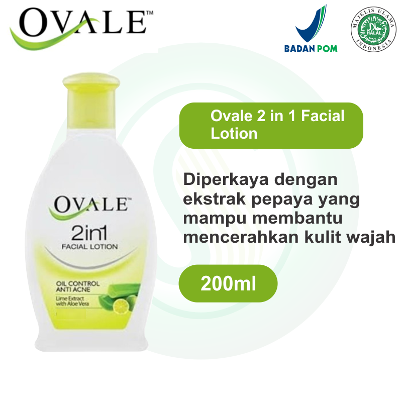 Ovale 2in1 Facial Lotion Anti Acne 200ML