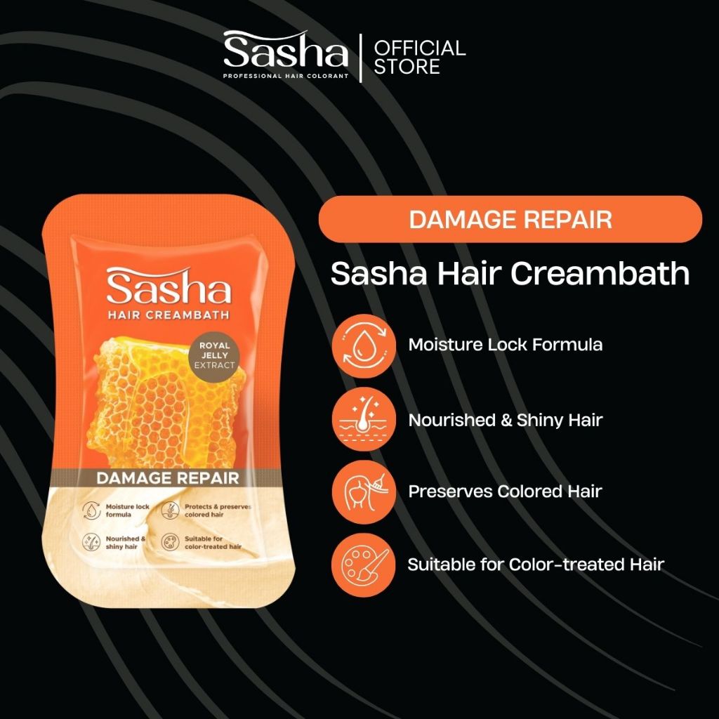 Sasha Hair Creambath Royal Jelly 30GR