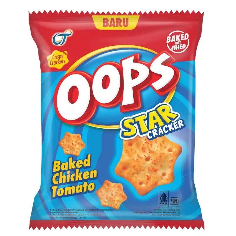 Oops Star Cracker Baked Chicken Tomato 40GR