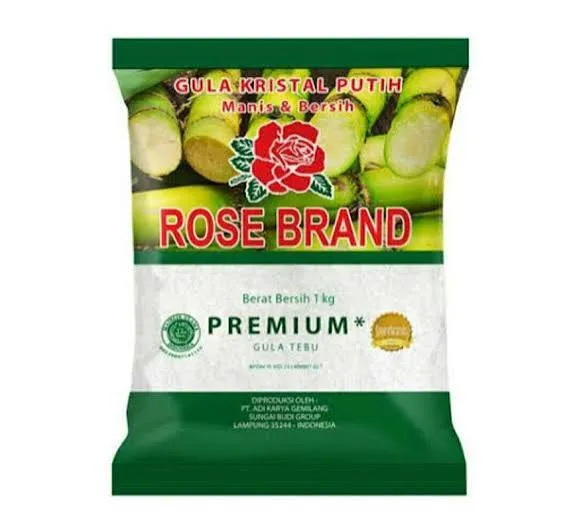 Rose Brand Gula Kristal Putih Tebu Premium 1KG