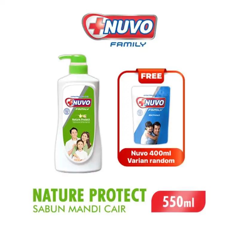 Nuvo Family Body Wash Clean Protect Btl 550GR