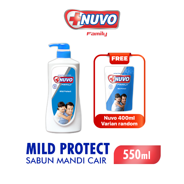 Nuvo Family Body Wash Mild Protect Btl 550GR