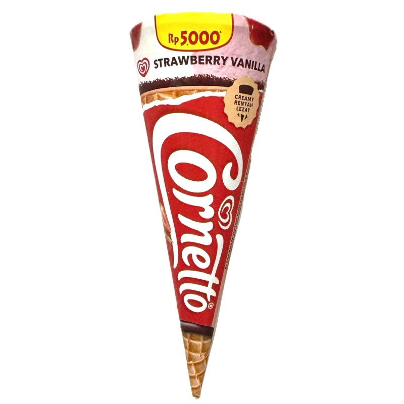 Walls Cornetto Strawberry Vanilla 80ML