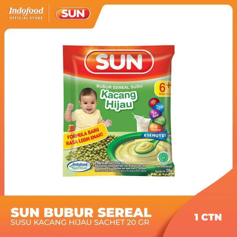 Sun Bubur Sereal Susu Kacang Hijau 20GR