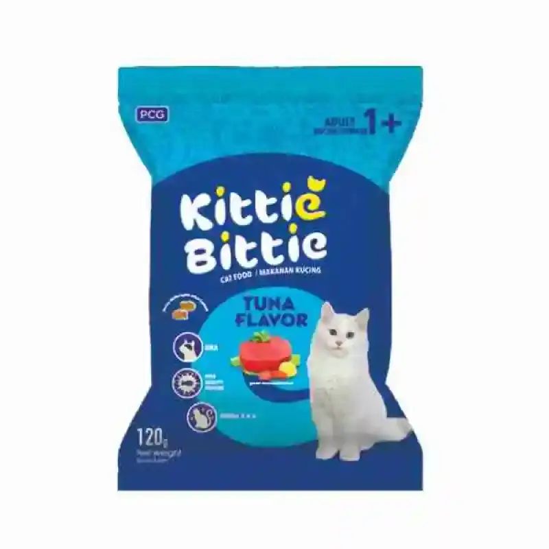 Kittie Bittie Cat Food Tuna Flavor Basah 120GR