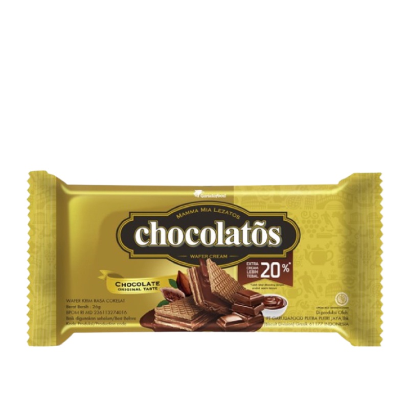Chocolatos Wafer Cream Coklat 17GR