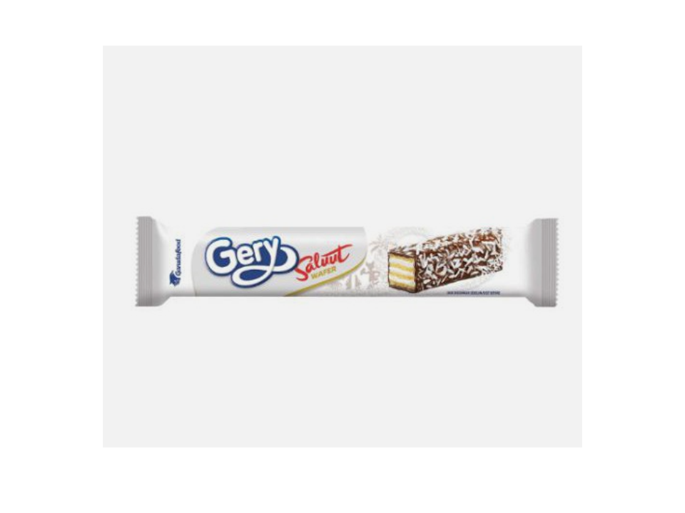 Gery Saluut Wafer Tabur Kelapa Coklat 20GR