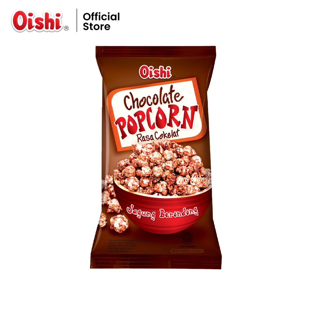 Oishi Popcorn Cokelat 20GR