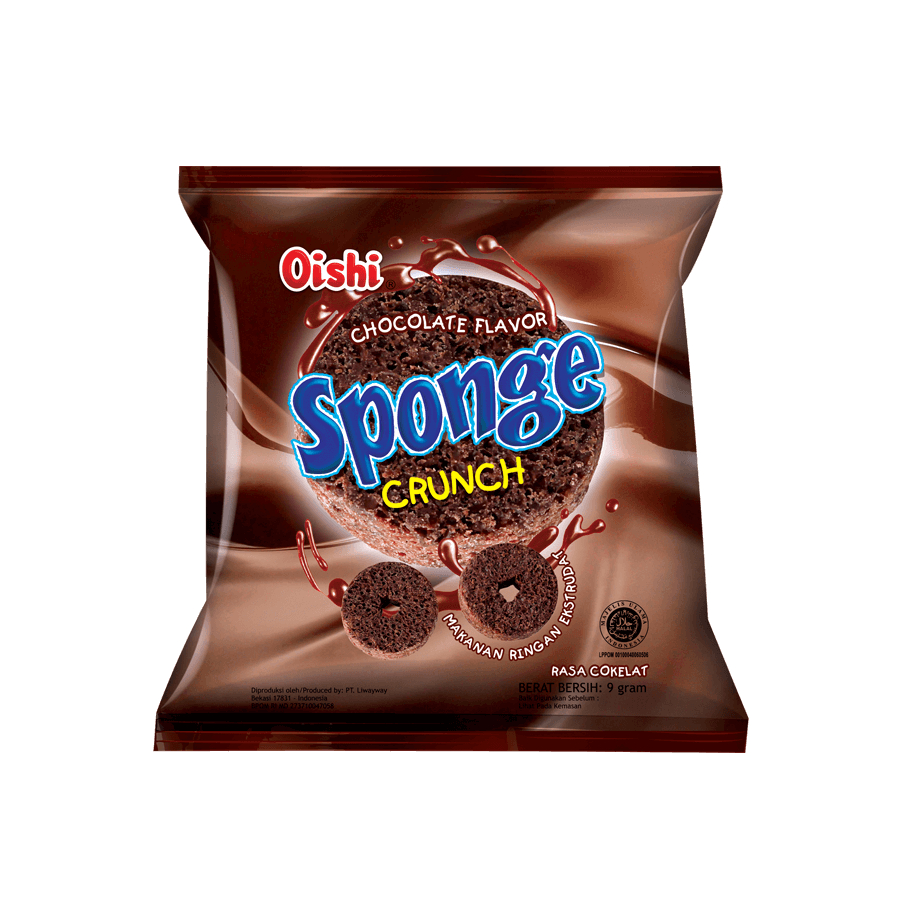 Oishi Sponge Coklat 9GR