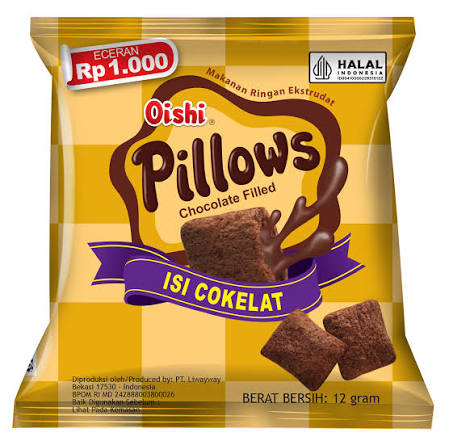 Oishi Pillows Coklat 12GR