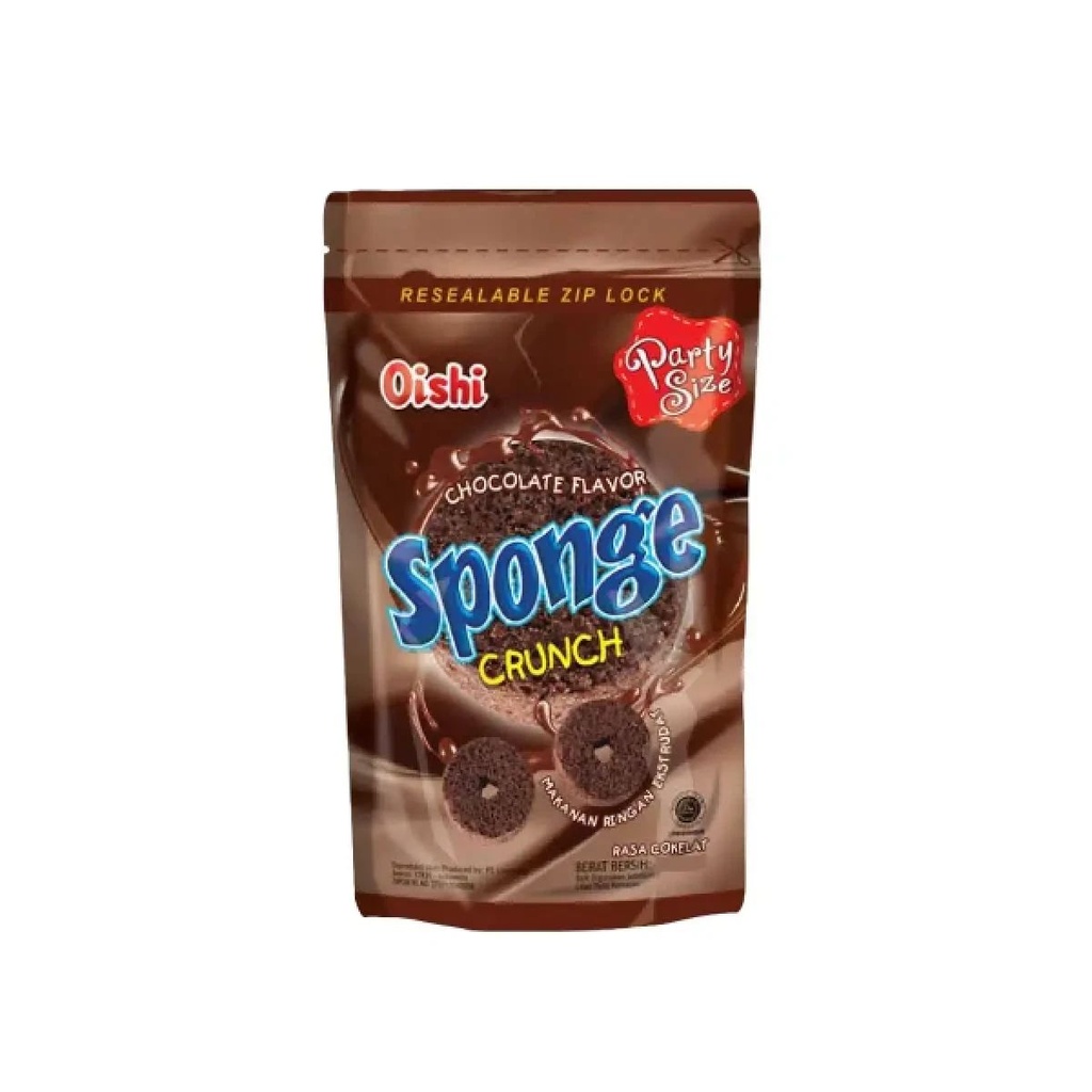 Oishi Sponge Coklat Pch 100GR