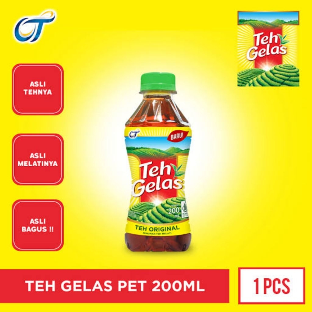 Teh Gelas Pet Teh Original 200ML
