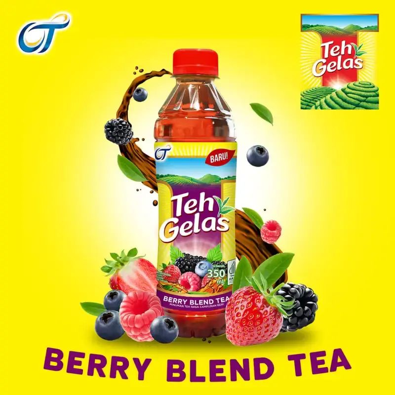 Teh Gelas Pet Berru Blend Tea 350ML