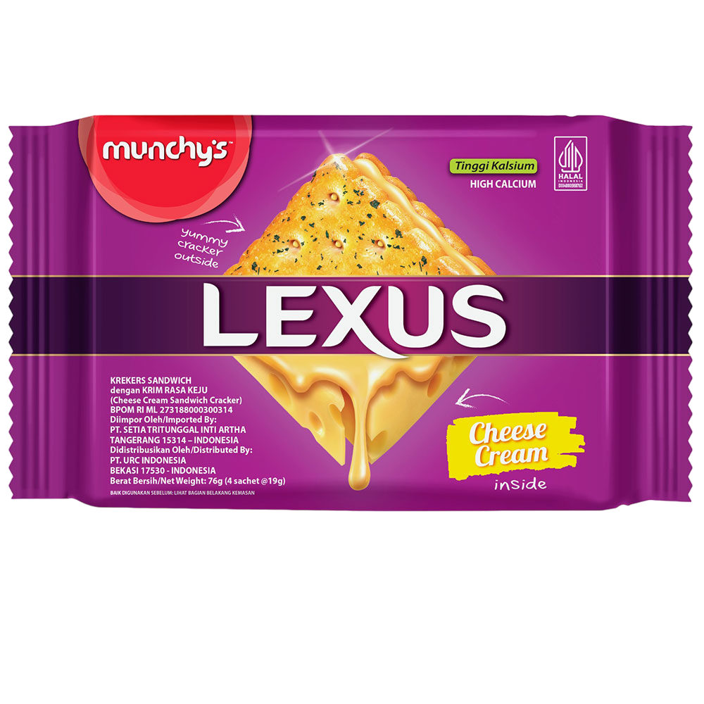 Munchy's Lexus Sandwich Cheese Cream 76GR