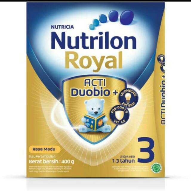 Nutrilon Royal Acti Duobio 3 1-3 Tahun Madu 400GR