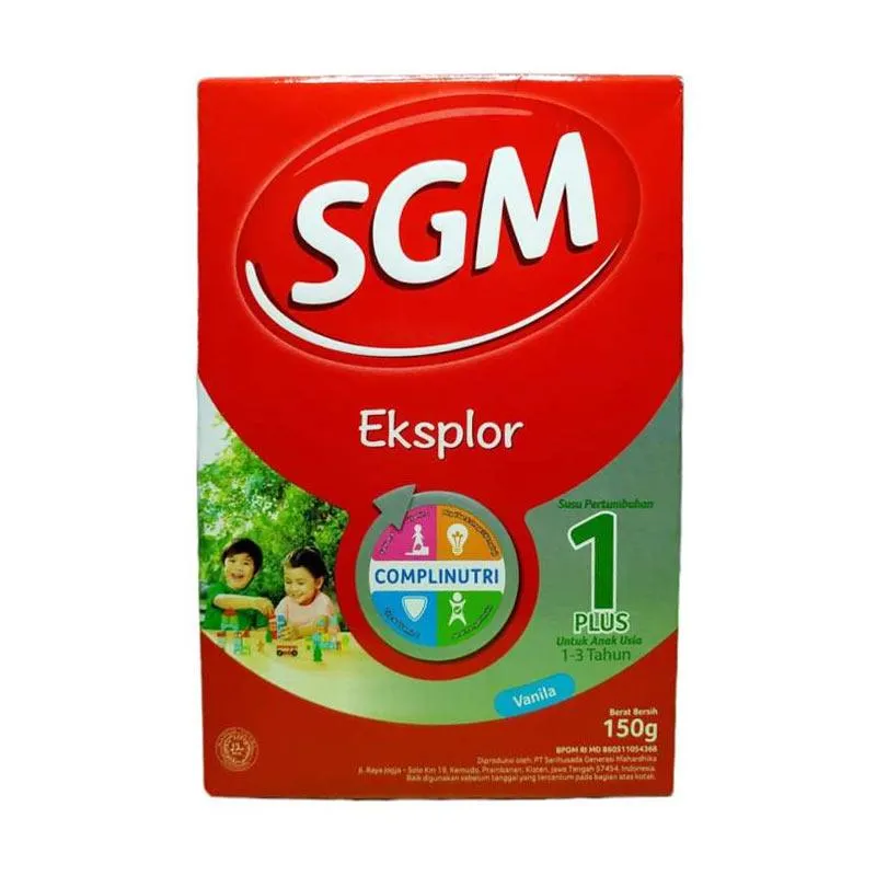 SGM Eksplor 1+ 1-3 Tahun Vanila 150GR