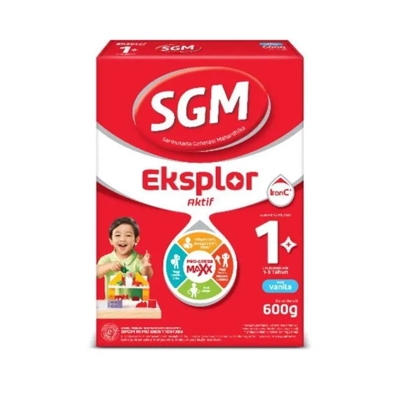 SGM Eksplor 1+ 1-3 Tahun Vanila 600GR