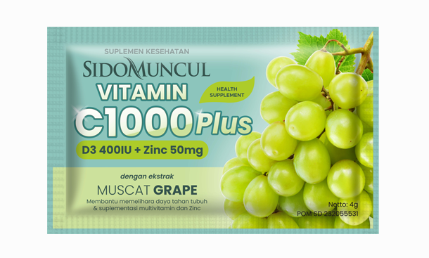 SidoMuncul Vitamin C1000 Plus Muscat Grape 6X4GR