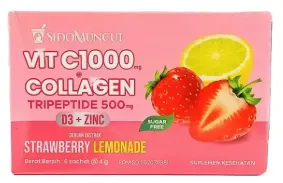 SidoMuncul Vit C1000+Collagen Strawberry Lemonade 6X4GR