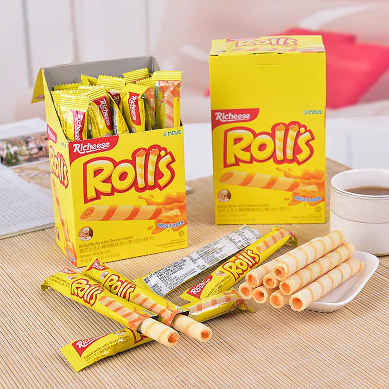 Nabati Rolls Wafer Stick Richeese 24X143GR