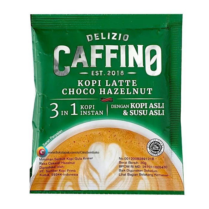 Delizio Caffino Kopi Latte Choco Hazelnut 20GR