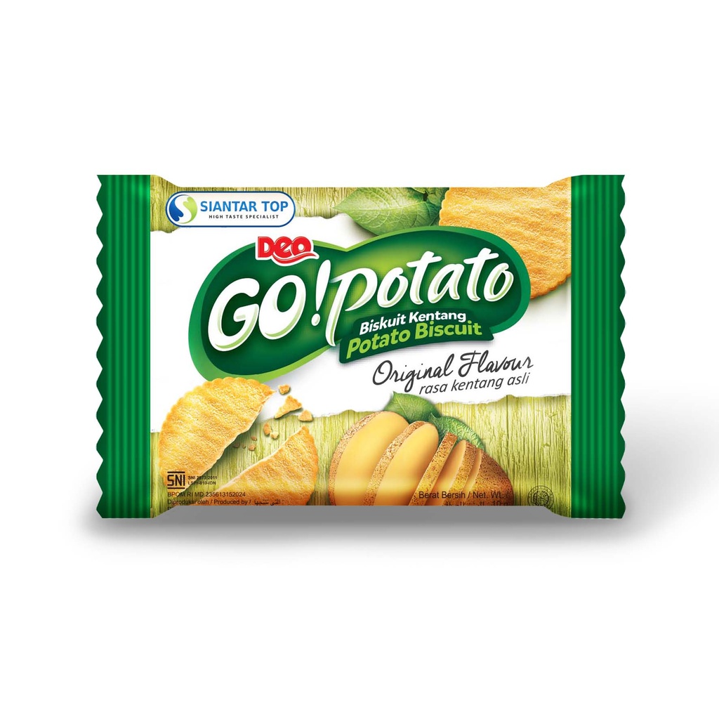Siantar Top Go Potato Biskuit Kentang 10x8GR