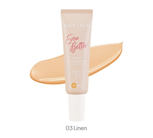 Implora Even Better Liquid Foundation Linen 03