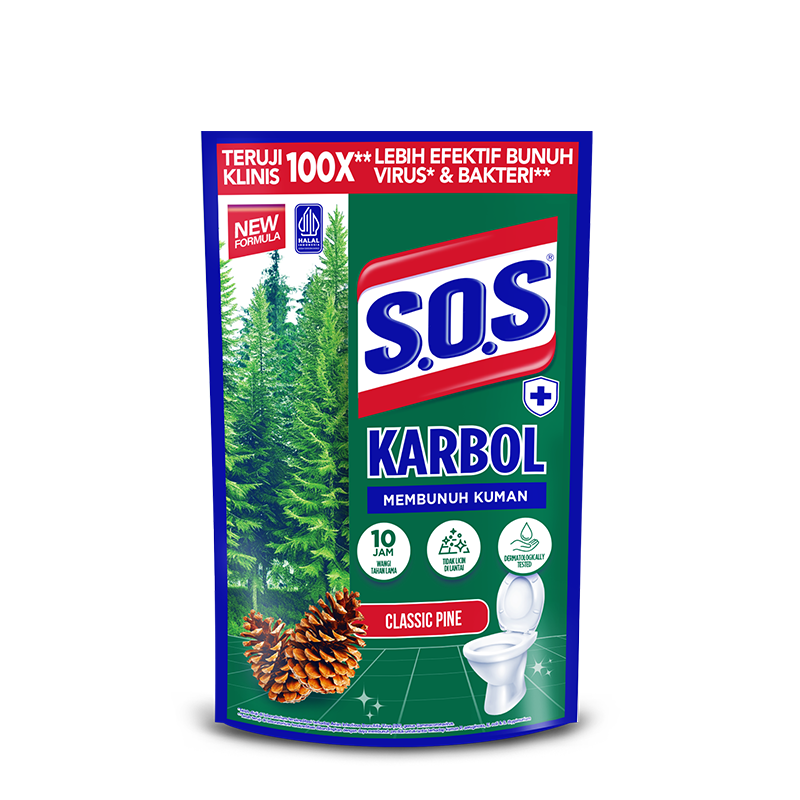 Sos Karbol Classic Pine Refill Pch 350ML