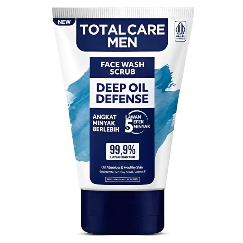 TotalCare Men Face Wash Scrub Deep Oil Defense 100ML