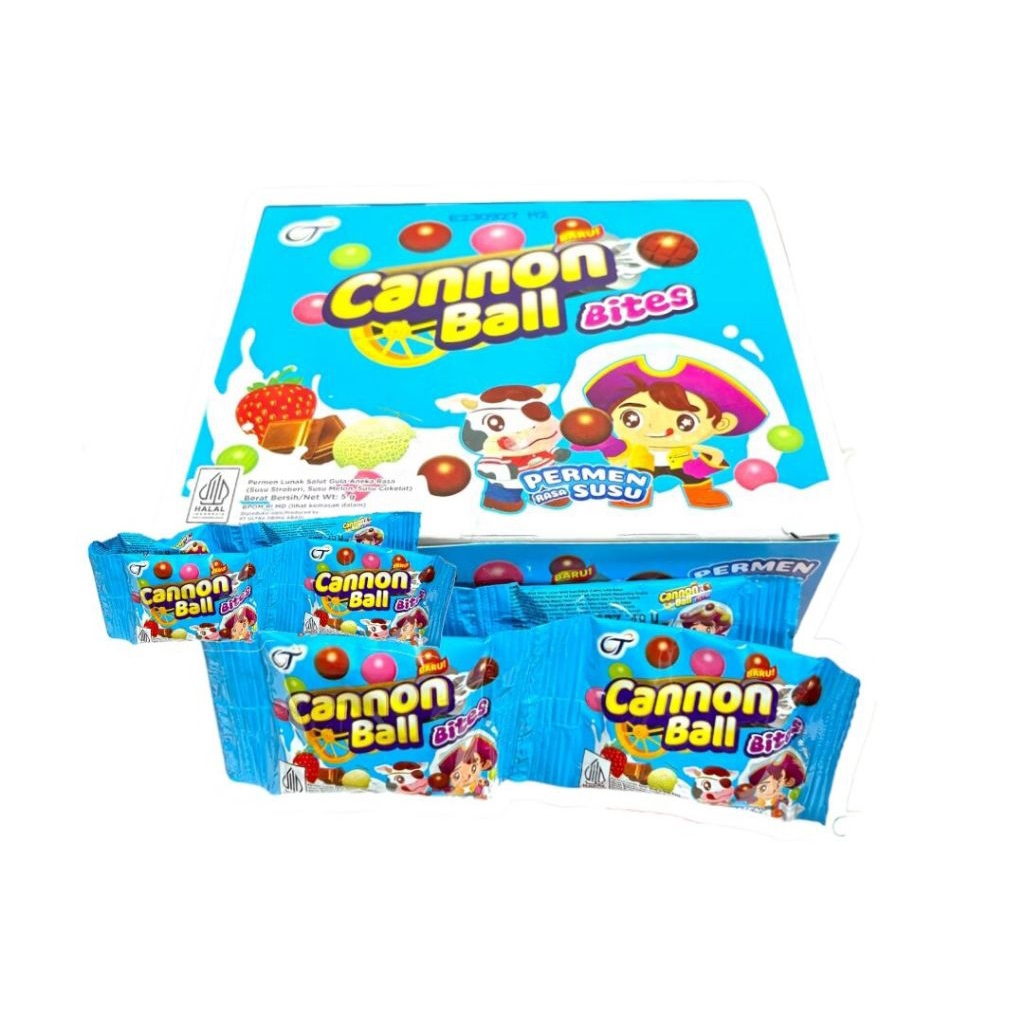 Cannon Ball Permen Bites 24X5GR