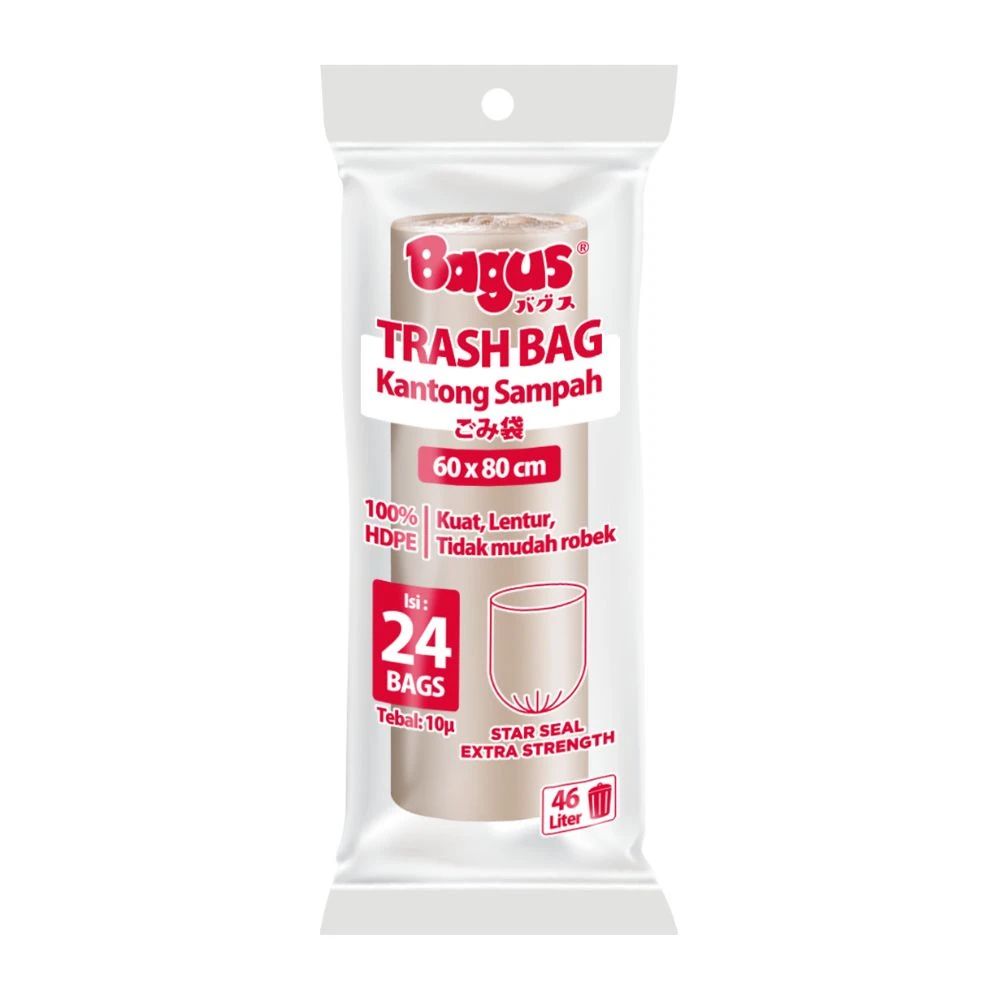 Bagus Trash Bag Roll 60X80 46L