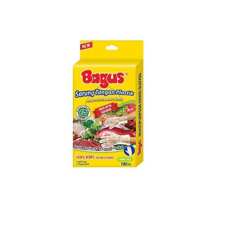 Bagus Sarung Tangan Plastik 10 Mik 100 Pcs