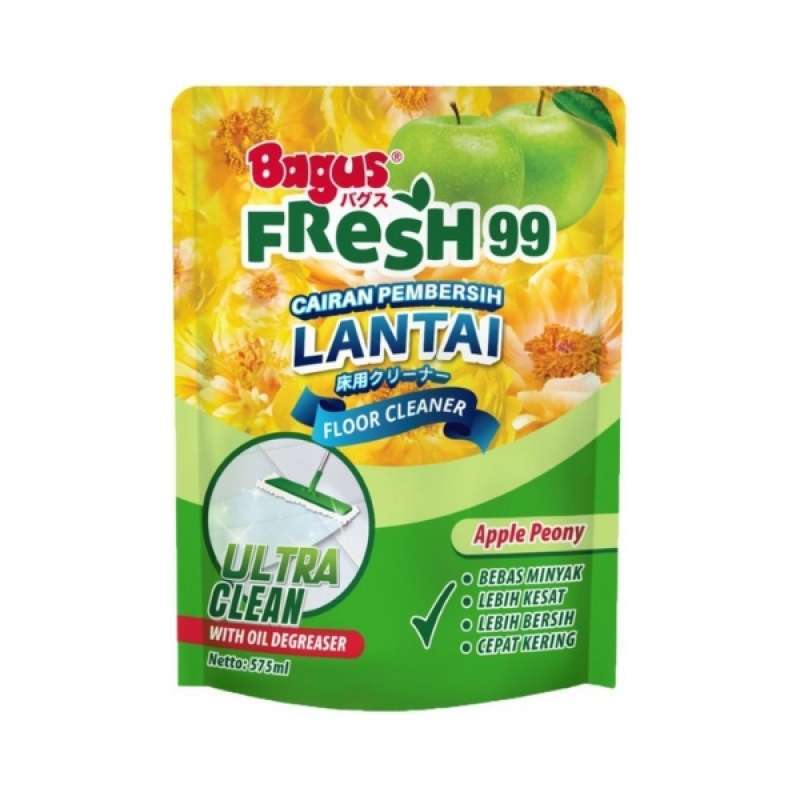 Bagus Fresh 99 Floor Cleaner - Apple Peony Pouch 575 ml