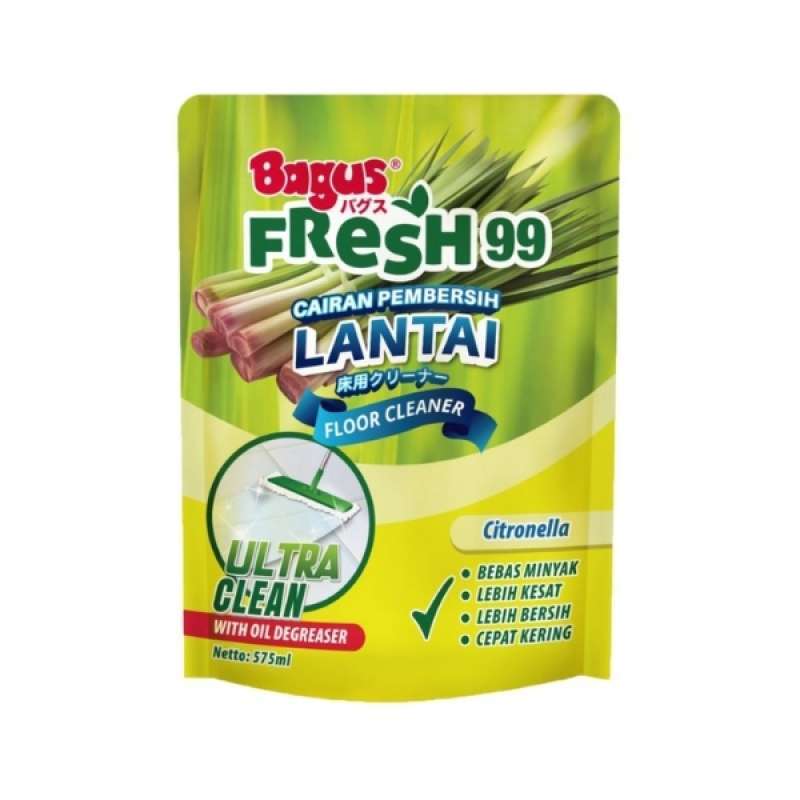 Bagus Fresh 99 Floor Cleaner - Citronella Pouch 575 ml