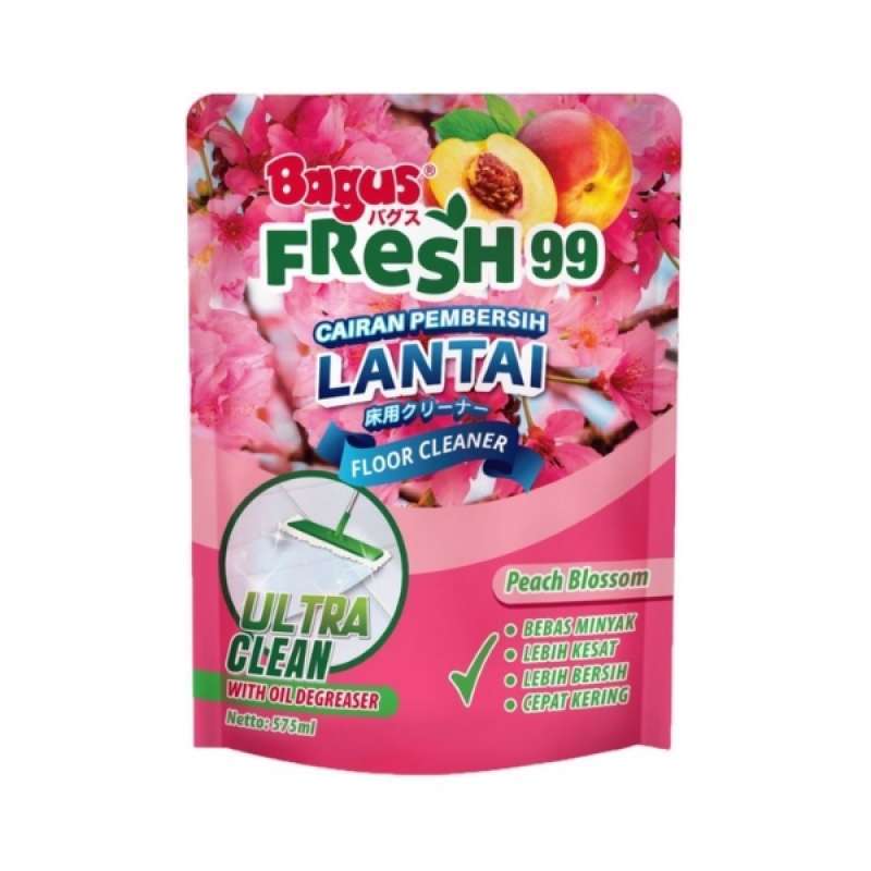 Bagus Fresh 99 Floor Cleaner - Peach Blossom Pouch 575 ml
