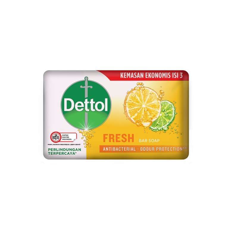 Dettol Bar Soap Fresh Yuzu Citrus 3X60GR