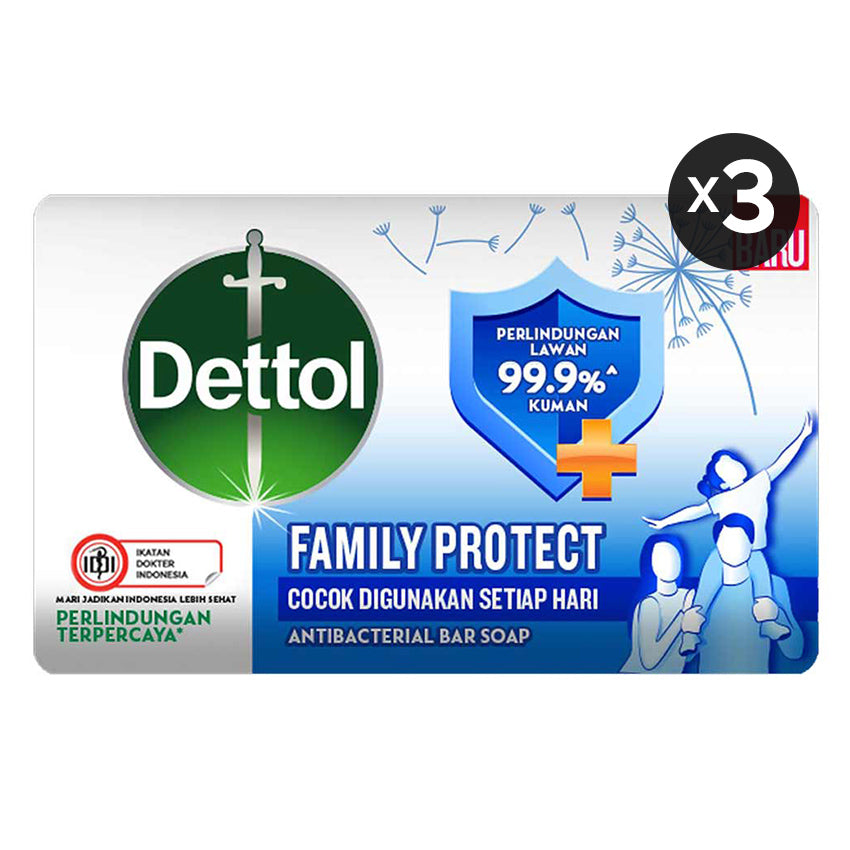 Dettol Bar Soap Family Protect 3X100GR