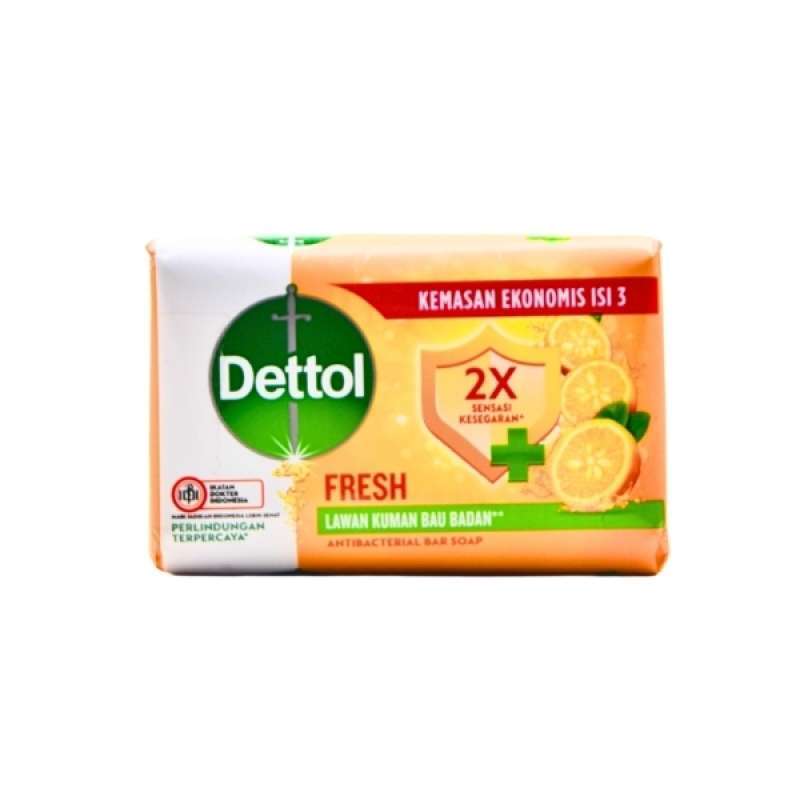 Dettol Bar Soap Fresh Yuzu Citrus 3X100GR