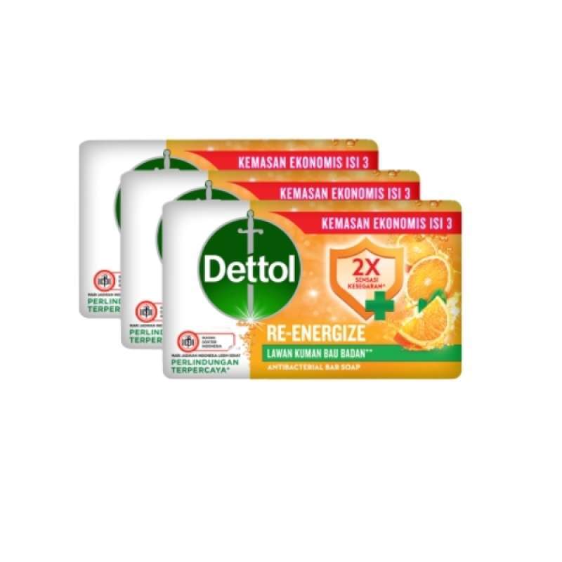 Dettol Bar Soap Re-Energizi Mandarin Orange 3X100GR