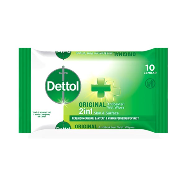 Dettol Wipes Original 2in1Skin&Surface 10S