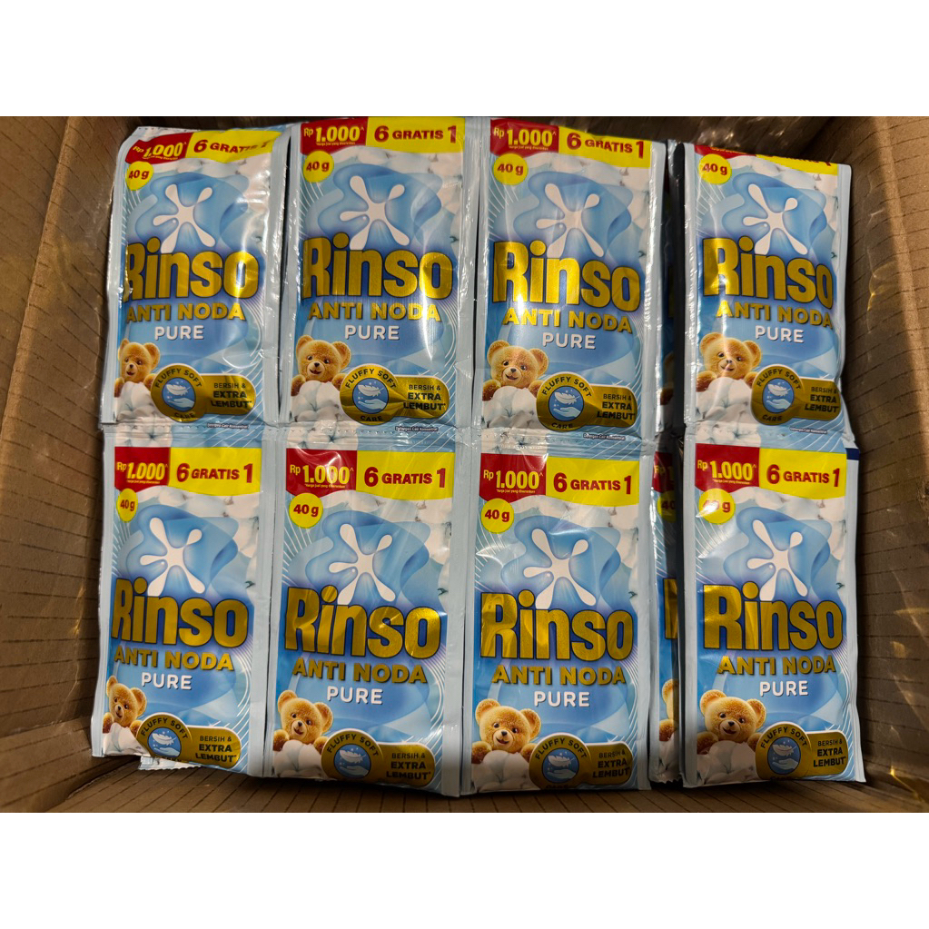 Rinso Pure Liquid 6+1 96X40GR