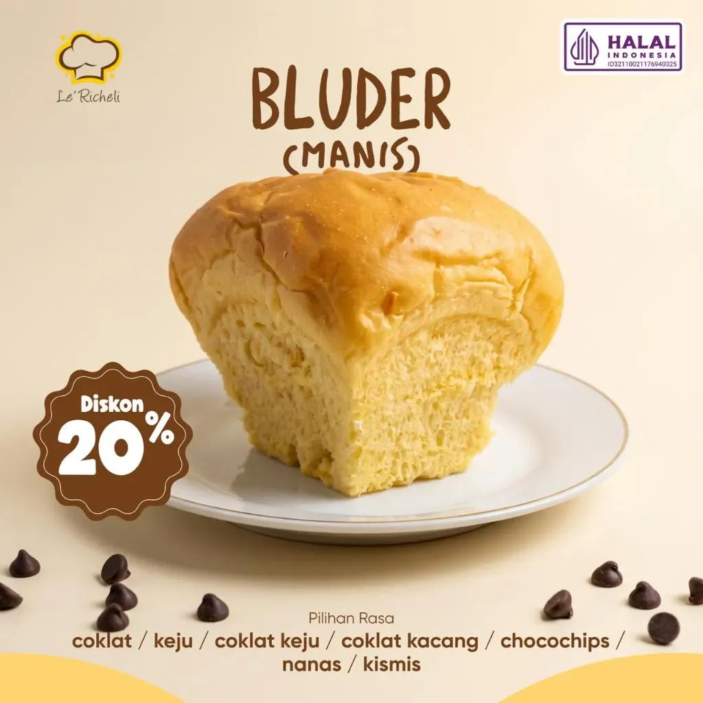 Le Richeli Bluder Coklat Keju