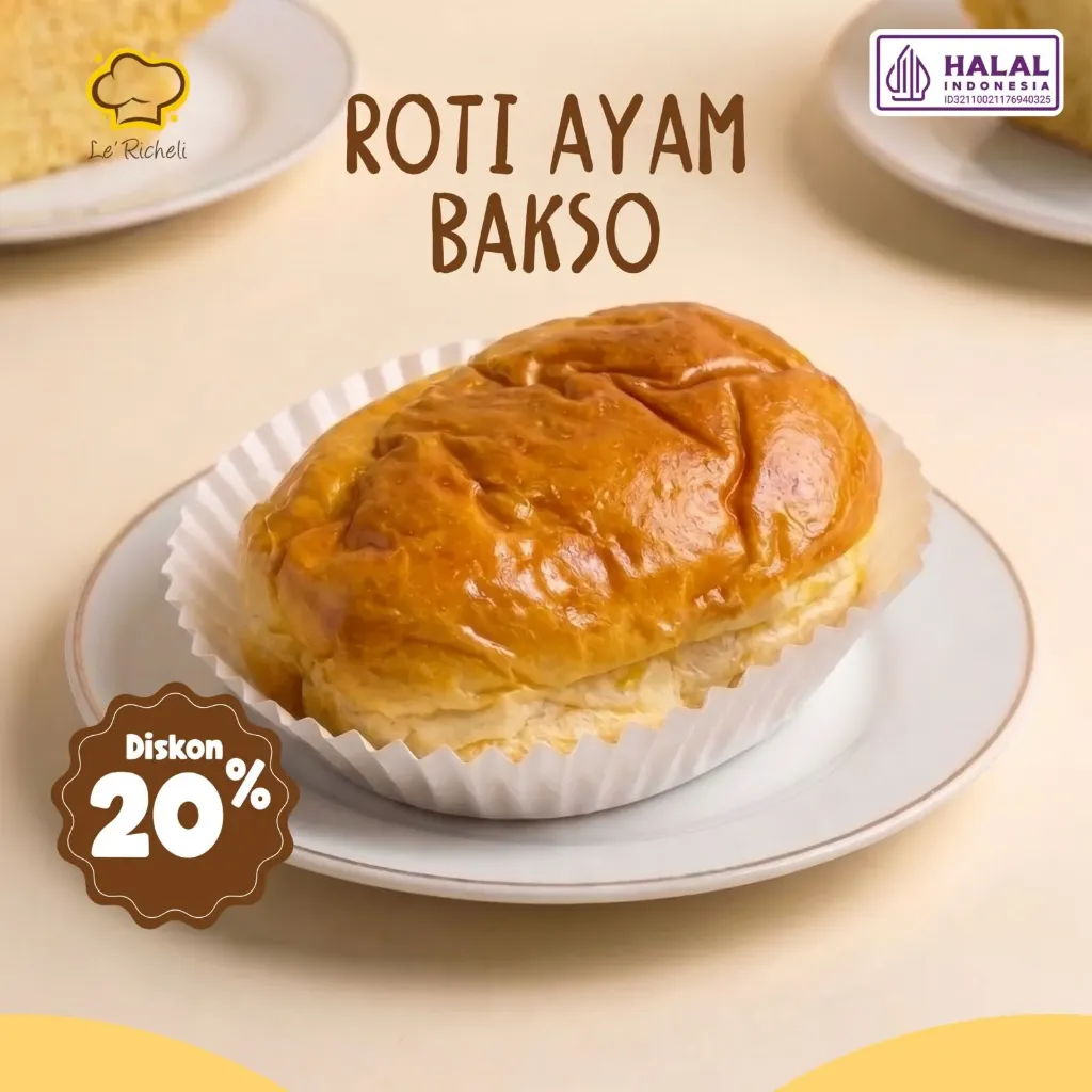 Le Richeli Roti Ayam Bakso