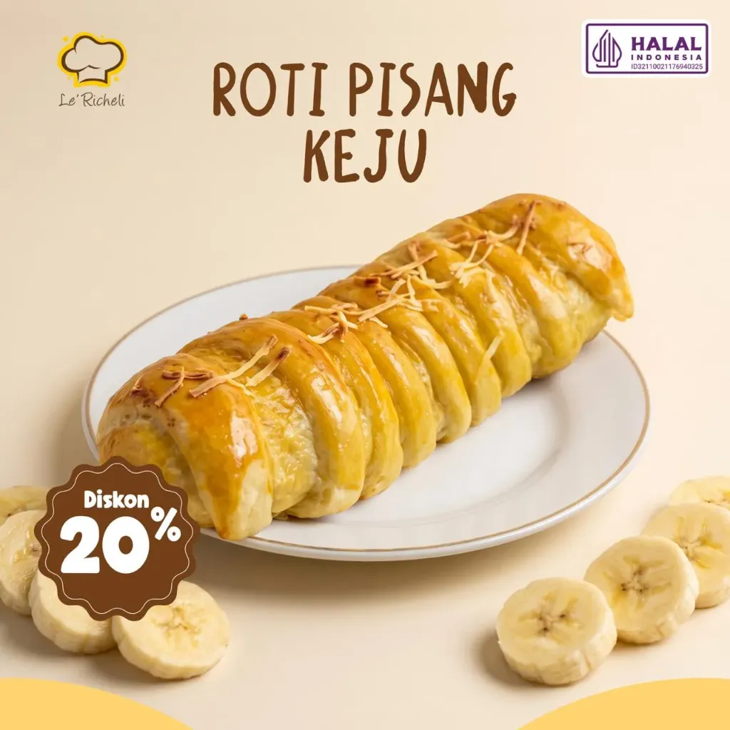 Le Richeli Roti Pisang Keju