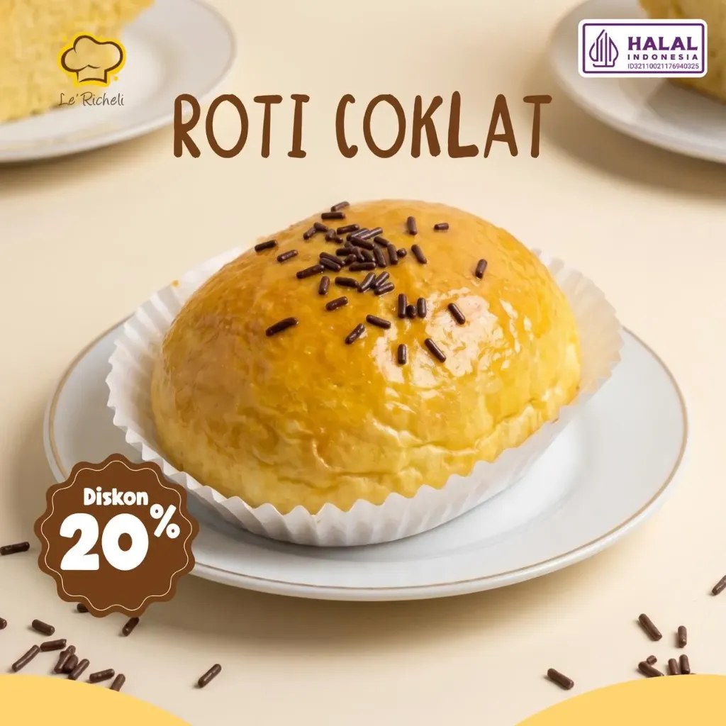 Le Richeli Roti Bundar Coklat