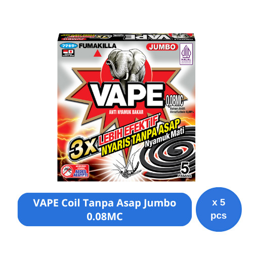 Vape COIL HITAM JUMBO TANPA ASAP 0.08MC