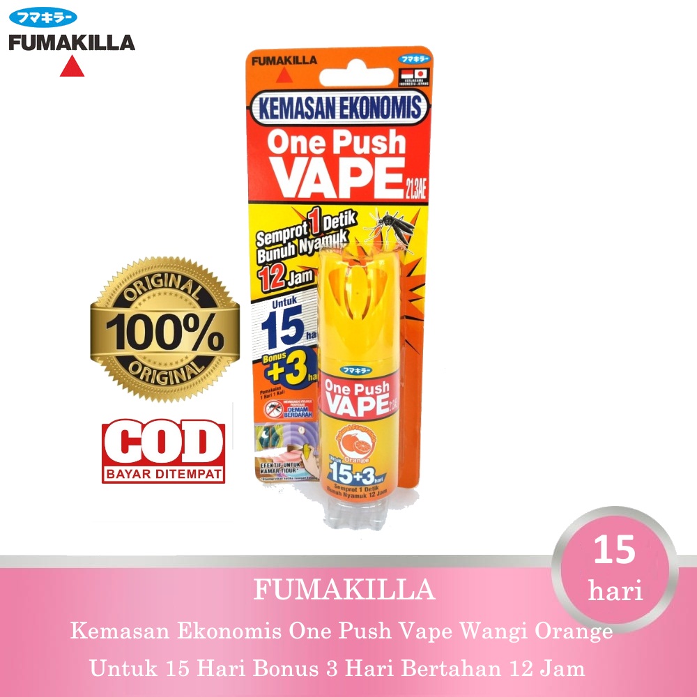 Vape ONE PUSH 15 HR ORANGE