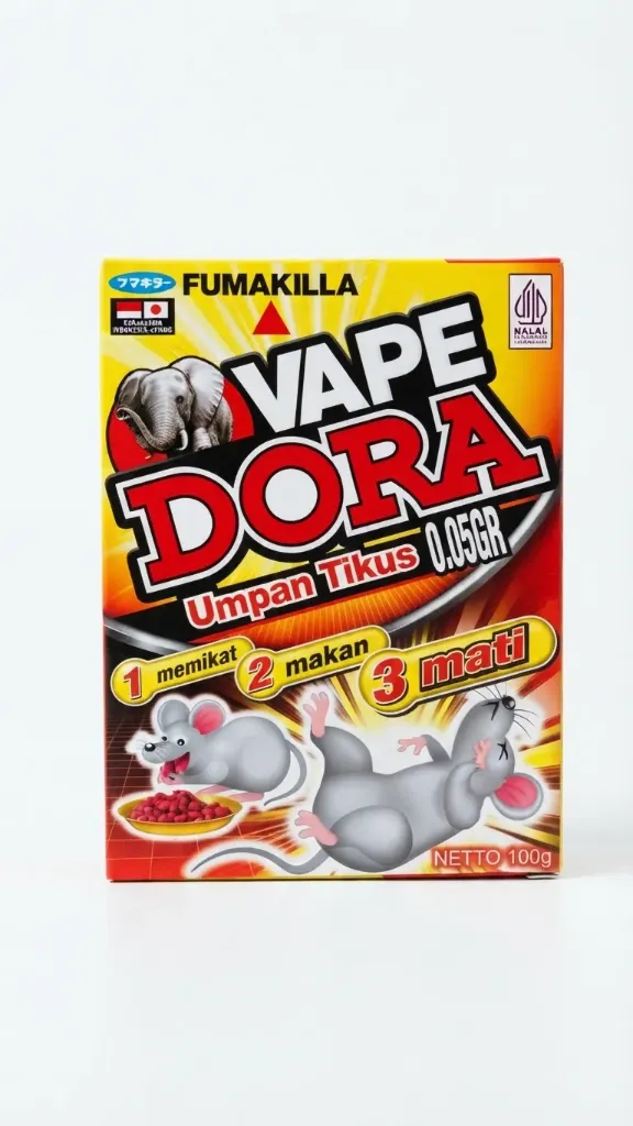 Vape Dora Umpan Tikus 100GR