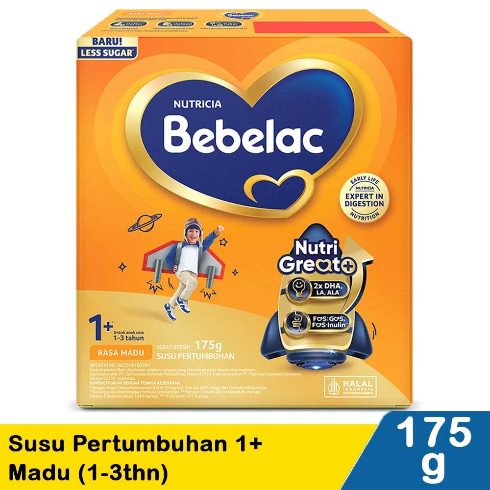 Bebelac 1+ 1-3 Tahun Madu 175GR