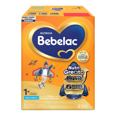 Bebelac 1+ 1-3 Tahun Vanila 1,8KG